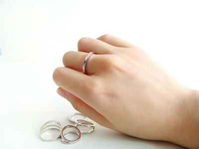 Silver stackable rings